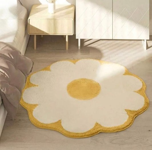 1pc Fluffy Soft Flower Area Rug
